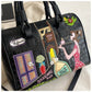 Cross Body Patchwork Embroidered Tablet-Friendly Boston Bag