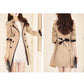 Women's Colour Contrast Double-Breasted Trench Coat