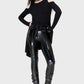 Killstar Darkwaves & Raves Hi-Shine Faux Leather Leggings
