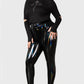 Killstar Darkwaves & Raves Hi-Shine Faux Leather Leggings