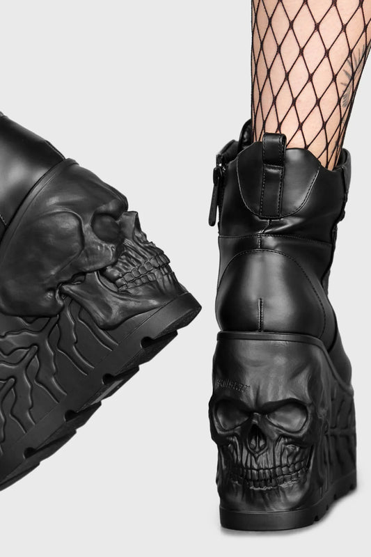 Killstar Doom Skull Platform Boots