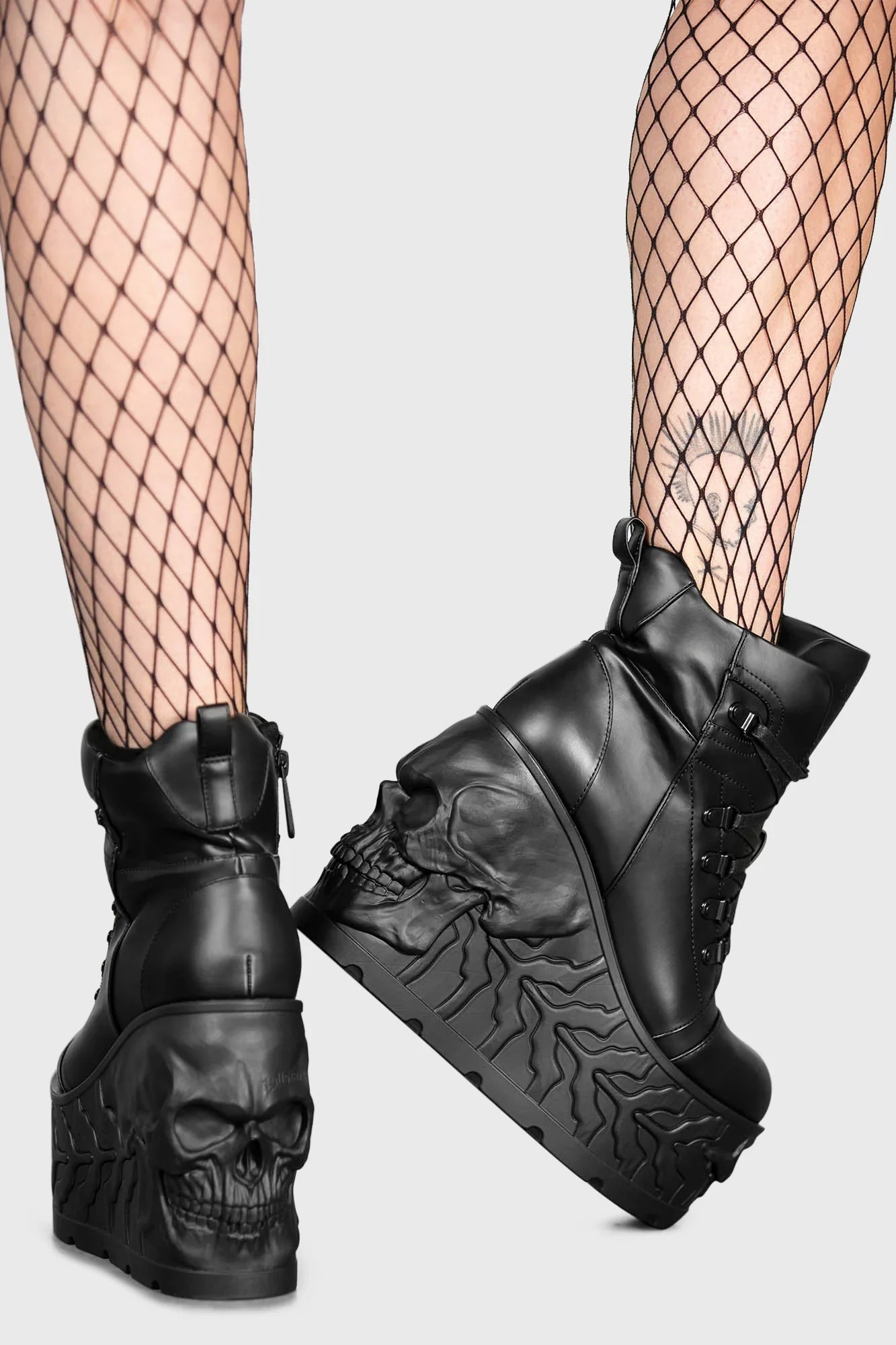 Killstar Doom Skull Platform Boots
