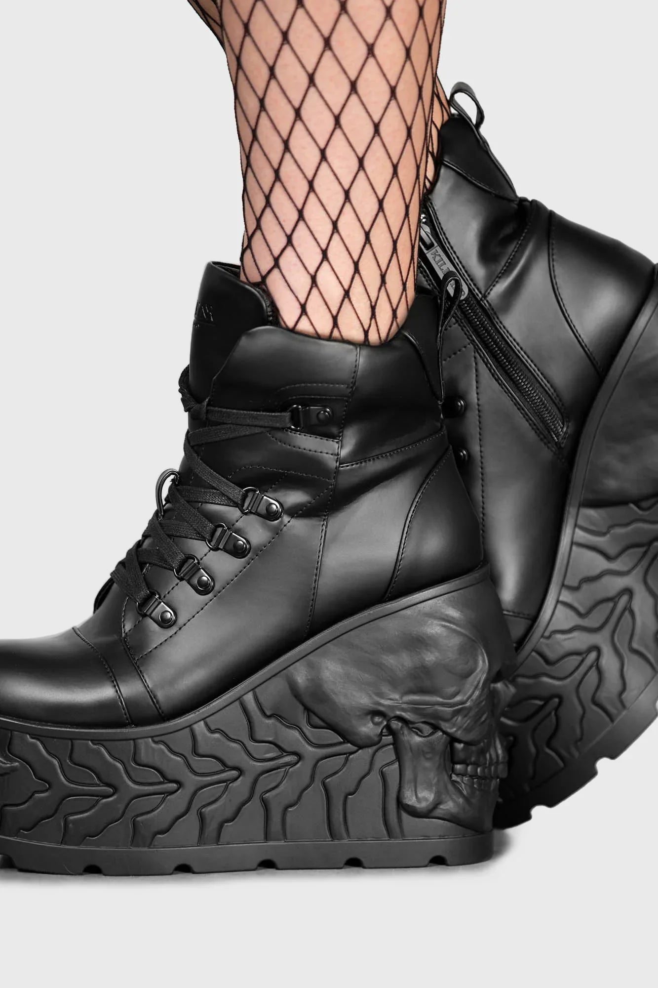 Killstar Doom Skull Platform Boots