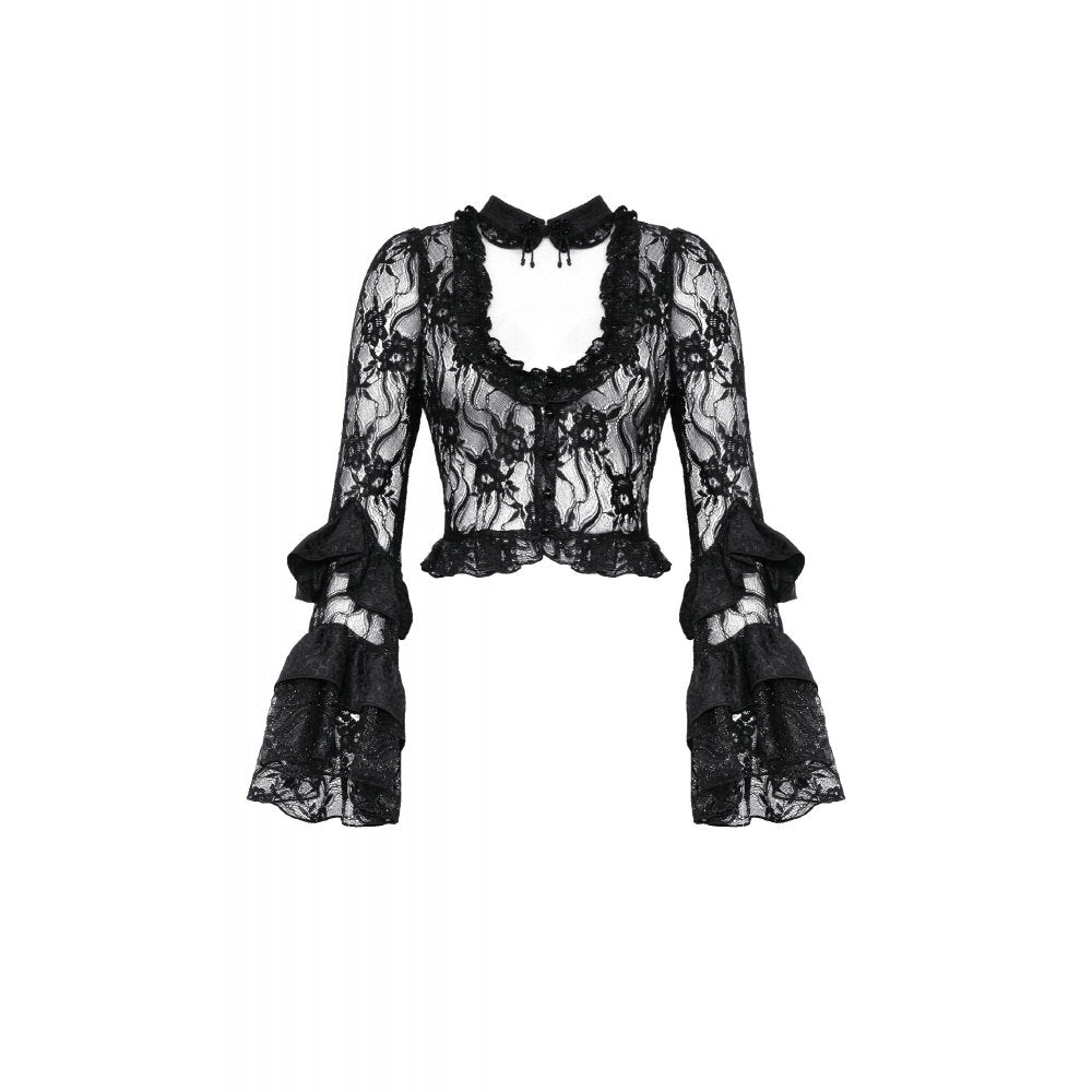 Dark in Love Lace Willow Top