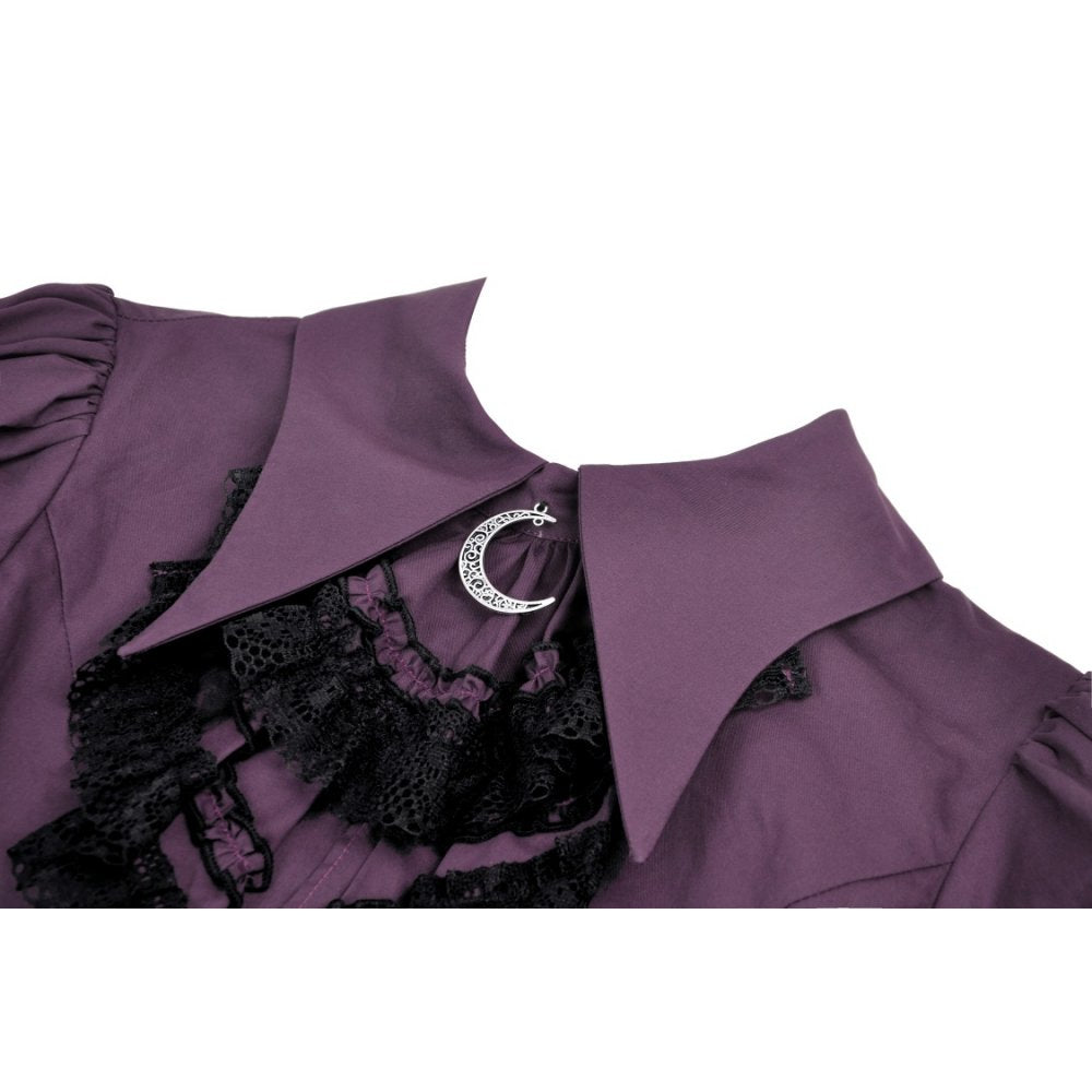 Dark In Love Druantia Blouse in Purple