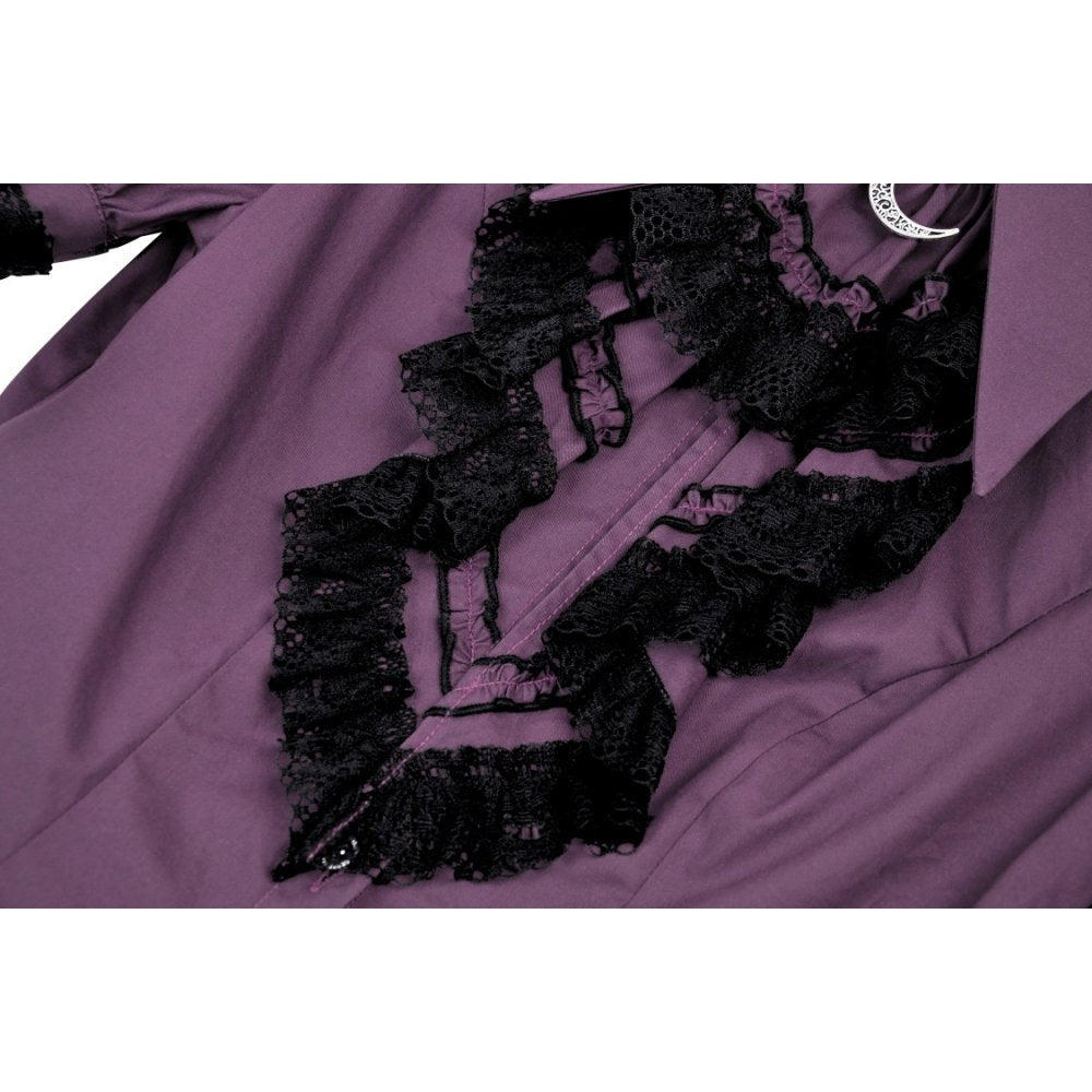 Dark In Love Druantia Blouse in Purple