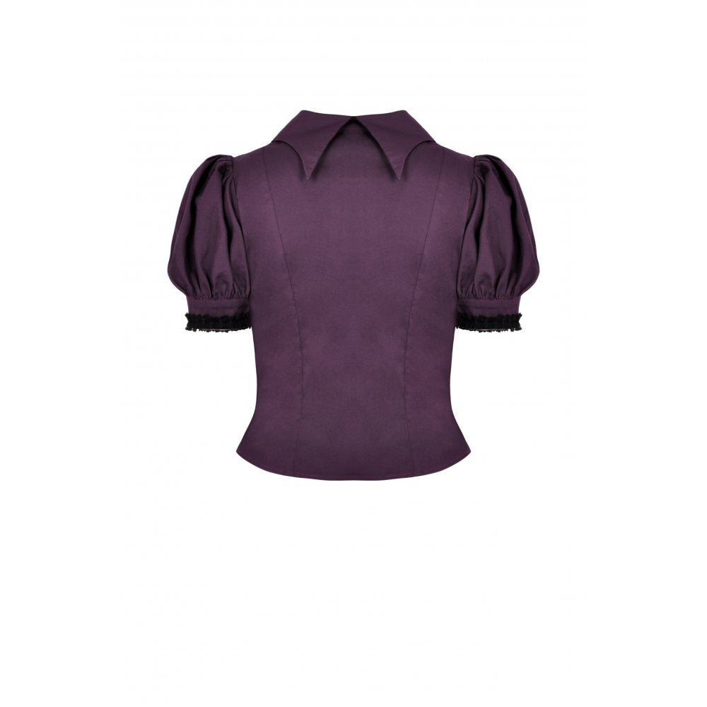 Dark In Love Druantia Blouse in Purple