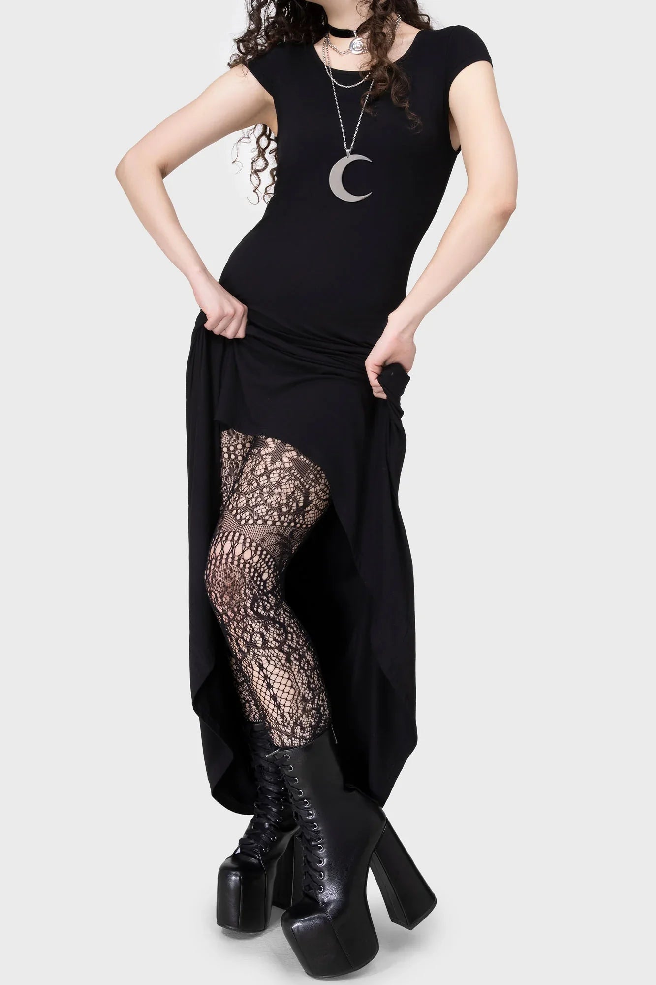 Killstar Empyrean Custom-Knit Lace Tights