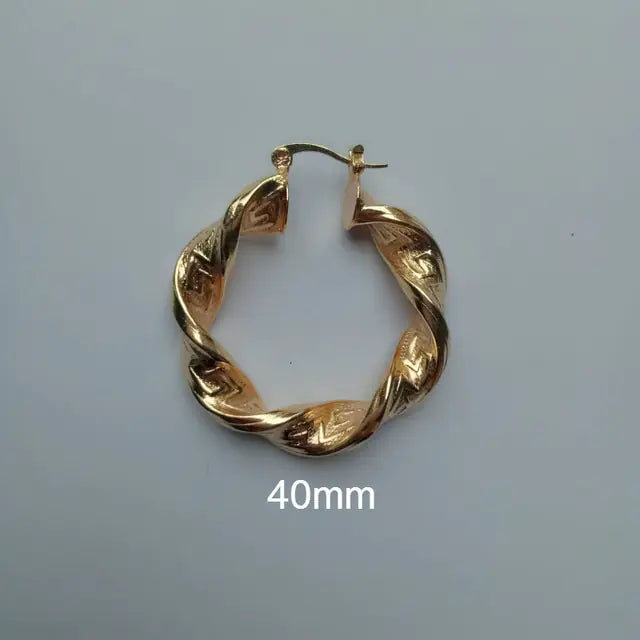 Punk Chic Hoop Earrings