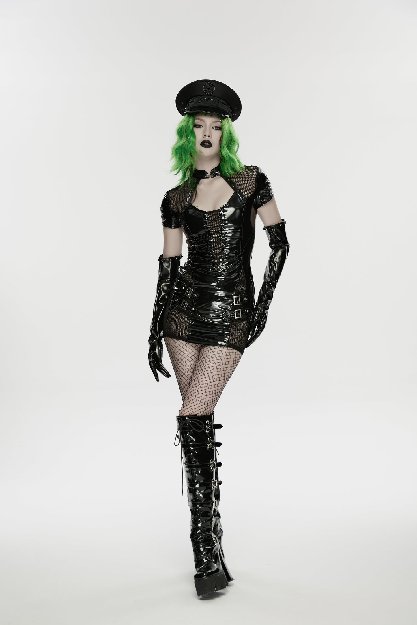 Punk Rave Malphas Dark Military-Style Hat