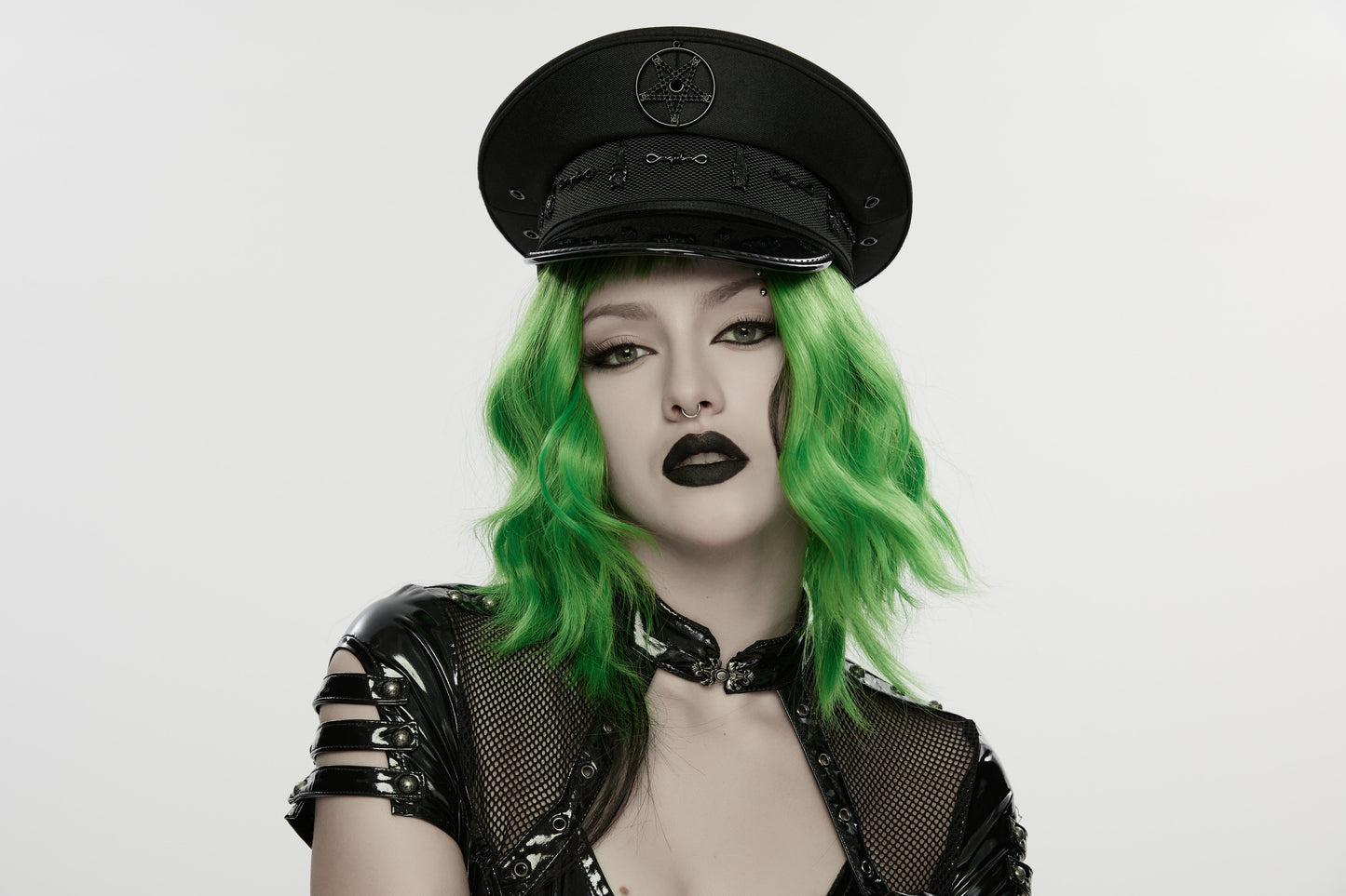 Punk Rave Malphas Dark Military-Style Hat