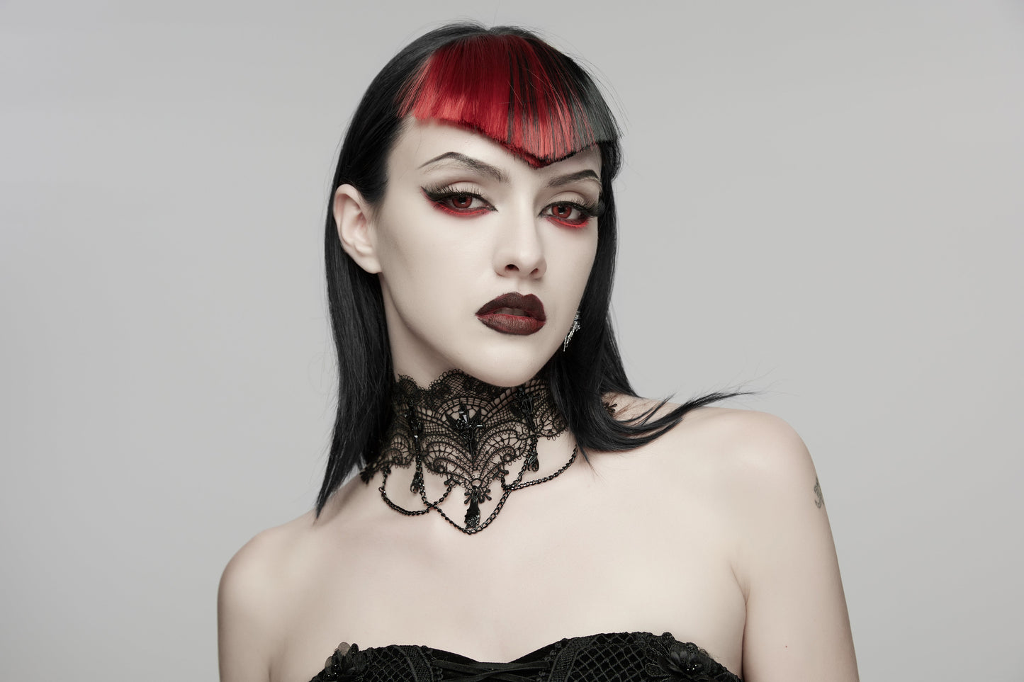 Punk Rave Goth Bat Vintage Necklace