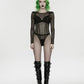 Punk Rave Cyberpunk Armor Mesh Bodysuit