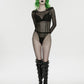 Punk Rave Cyberpunk Armor Mesh Bodysuit