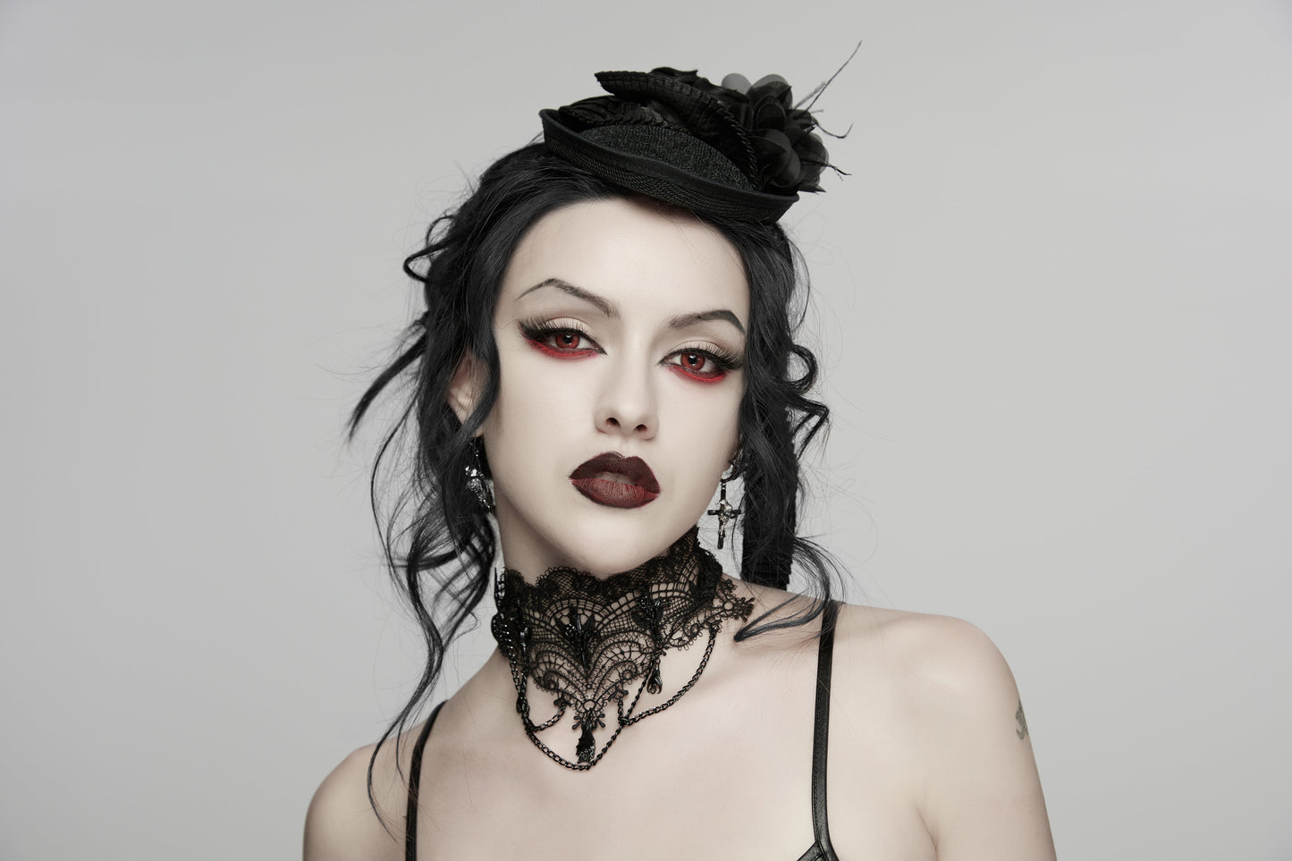 Punk Rave Goth Bat Vintage Necklace