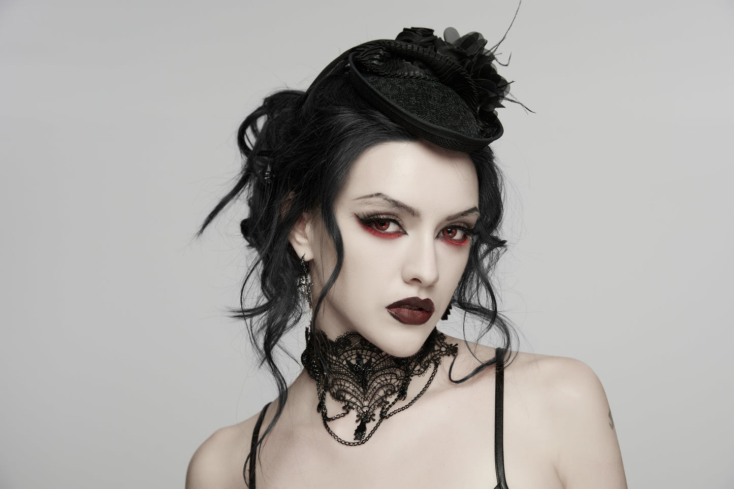 Punk Rave Goth Bat Vintage Necklace