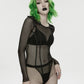 Punk Rave Cyberpunk Armor Mesh Bodysuit