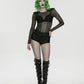 Punk Rave Cyberpunk Armor Mesh Bodysuit