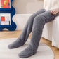 Winter Thigh-High Plush Socks, Multi Colours