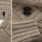Vireous Men's High Collar Woollen Cardigan