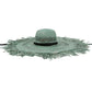 Women's Summer Raffia Hat, Wide Brimmed Sun Protection, Popping Colours