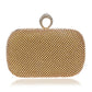 Evening Clutch Bag, Diamond-Studded Evening Bag with Chain