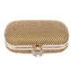Evening Clutch Bag, Diamond-Studded Evening Bag with Chain