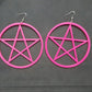 Acrylic Star Shape Earrings, Oversized Trendy Design