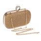 Evening Clutch Bag, Diamond-Studded Evening Bag with Chain