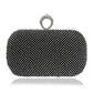 Evening Clutch Bag, Diamond-Studded Evening Bag with Chain