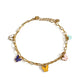 Yareli Luxe 18K Gold-Plated Butterfly Charm Anklet