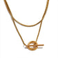 Matilda Luxe 18K Gold-Plated Wraparound T-Bar Necklace