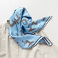 Leopard Chic Silk Scarf, Unisex 65cm Hand-Rolled Bandana Scarf