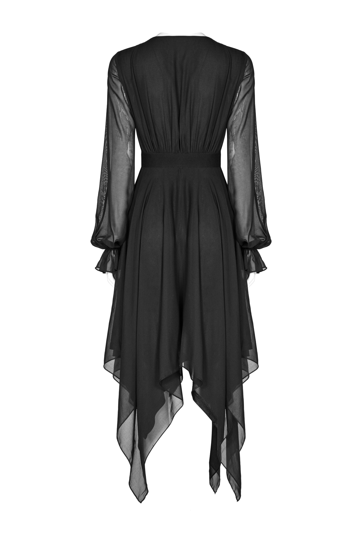 Punk Rave Angelina Chiffon Long-Sleeve Handkerchief Dress
