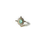 Florence Azure Stone Vintage-Style Adjustable Ring