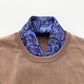 Classic Paisley Silk Scarf, 53cm Hand-Rolled Men's Neckerchief