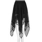 Punk Rave Caitlyn Mesh and Lace Layers Handkerchief Skirt