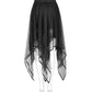 Punk Rave Caitlyn Mesh and Lace Layers Handkerchief Skirt