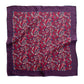 Classic Paisley Silk Scarf, 53cm Hand-Rolled Men's Neckerchief