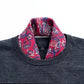 Classic Paisley Silk Scarf, 53cm Hand-Rolled Men's Neckerchief