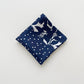 Women's 65cm Navy Patchwork Print Silk Square Scarf Bandana