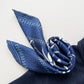 Blue Kyoto Bloom Silk Scarf, Men's 65cm Neckerchief