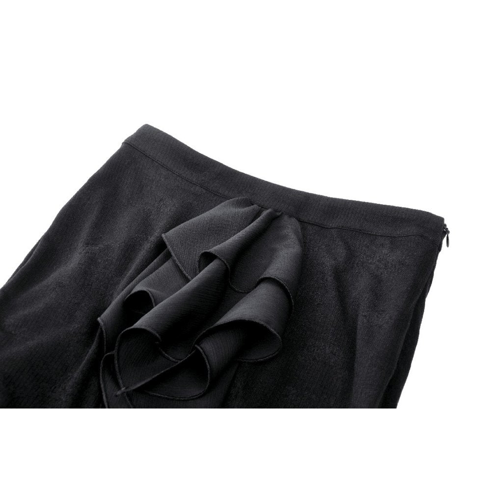 Dark In Love Izora Asymmetrical Goth Skirt﻿