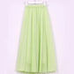 High Waist Long or Half-Length Floaty Chiffon Skirt, Spring and Summer Collection