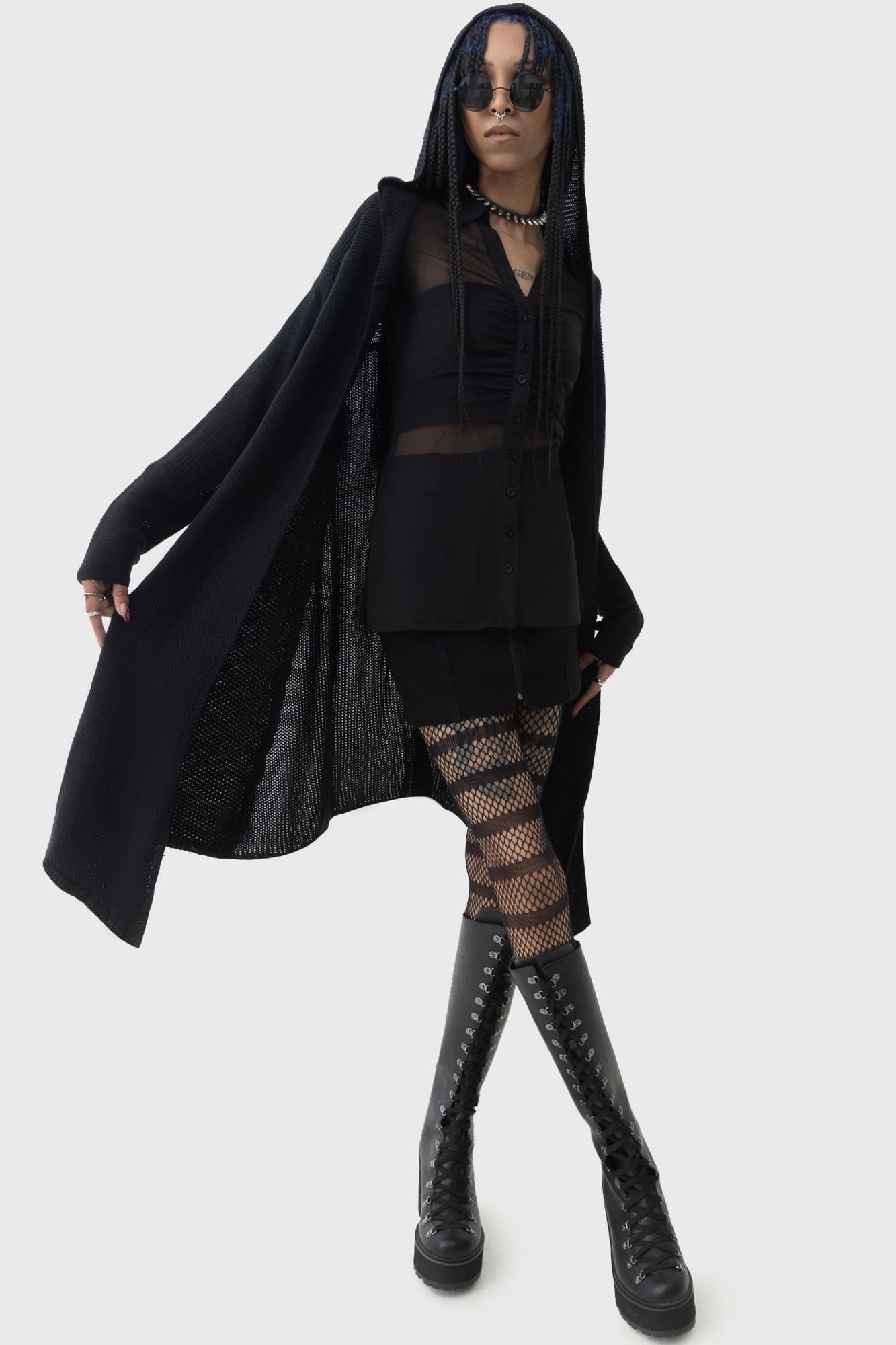 Killstar Last Quarter Hooded Cardigan