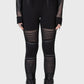 Killstar Clara's Trap High Waisted Mesh Panel Leggings