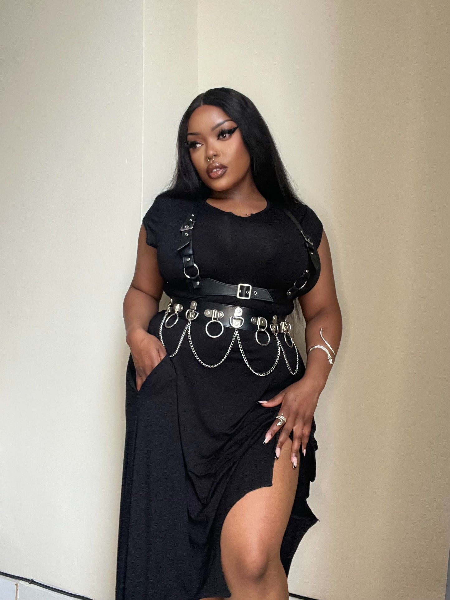 Necessary Evil Evaki High-Low Dress, Plus Sizes