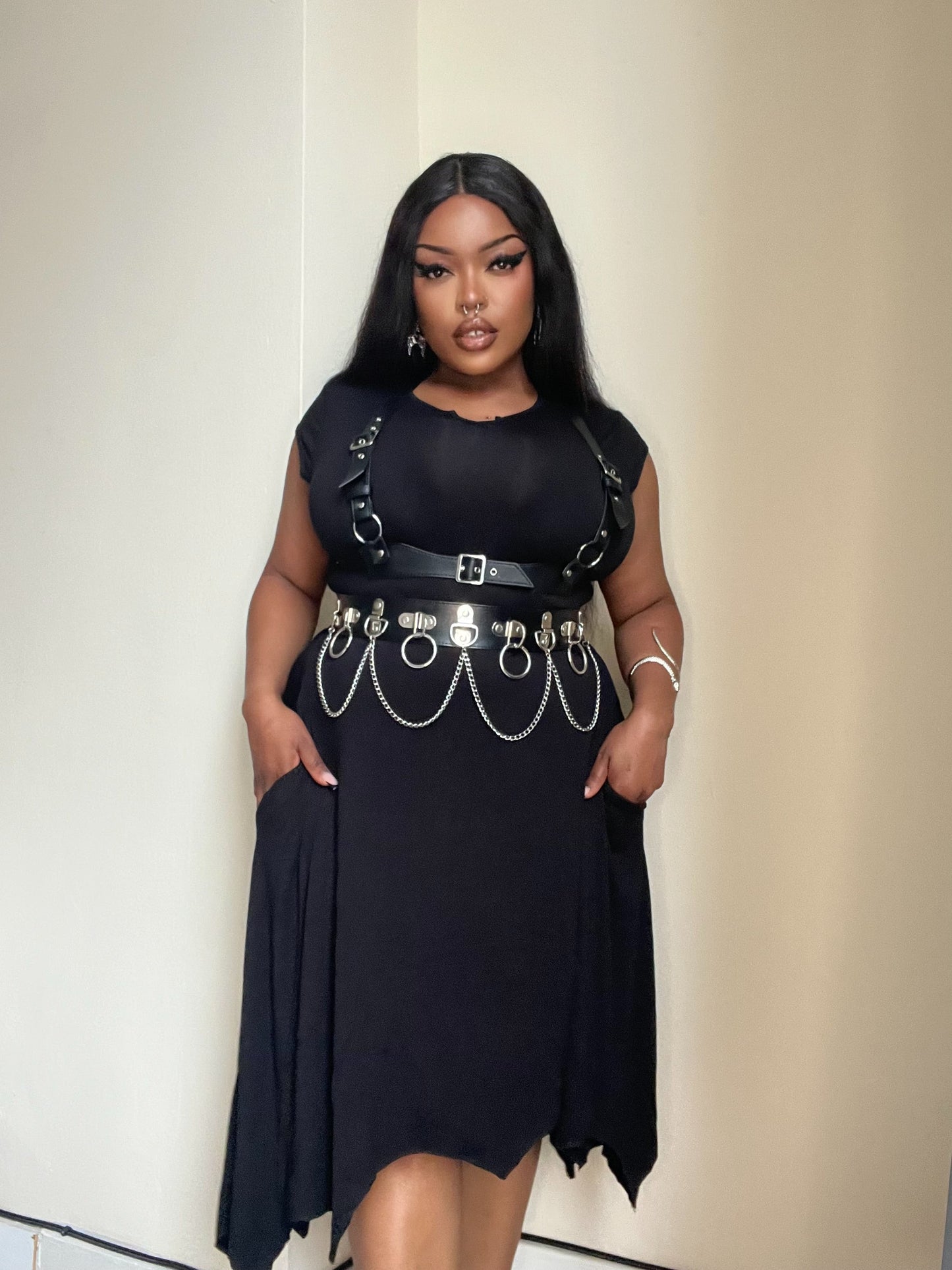 Necessary Evil Evaki High-Low Dress, Plus Sizes