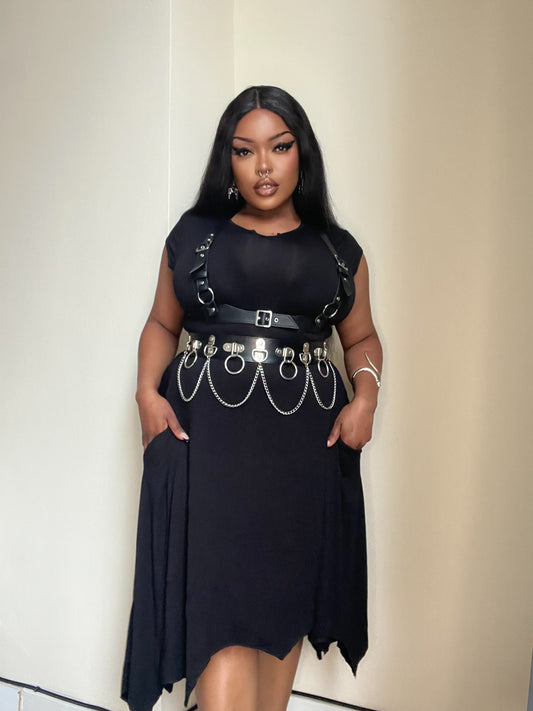 Necessary Evil Evaki High-Low Dress, Plus Sizes