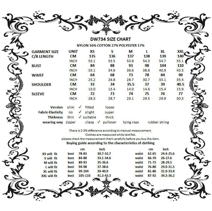 Dark In Love Livvy Lace Coat, Women's Gothic Jacket with Pointed Collar and Ruffles